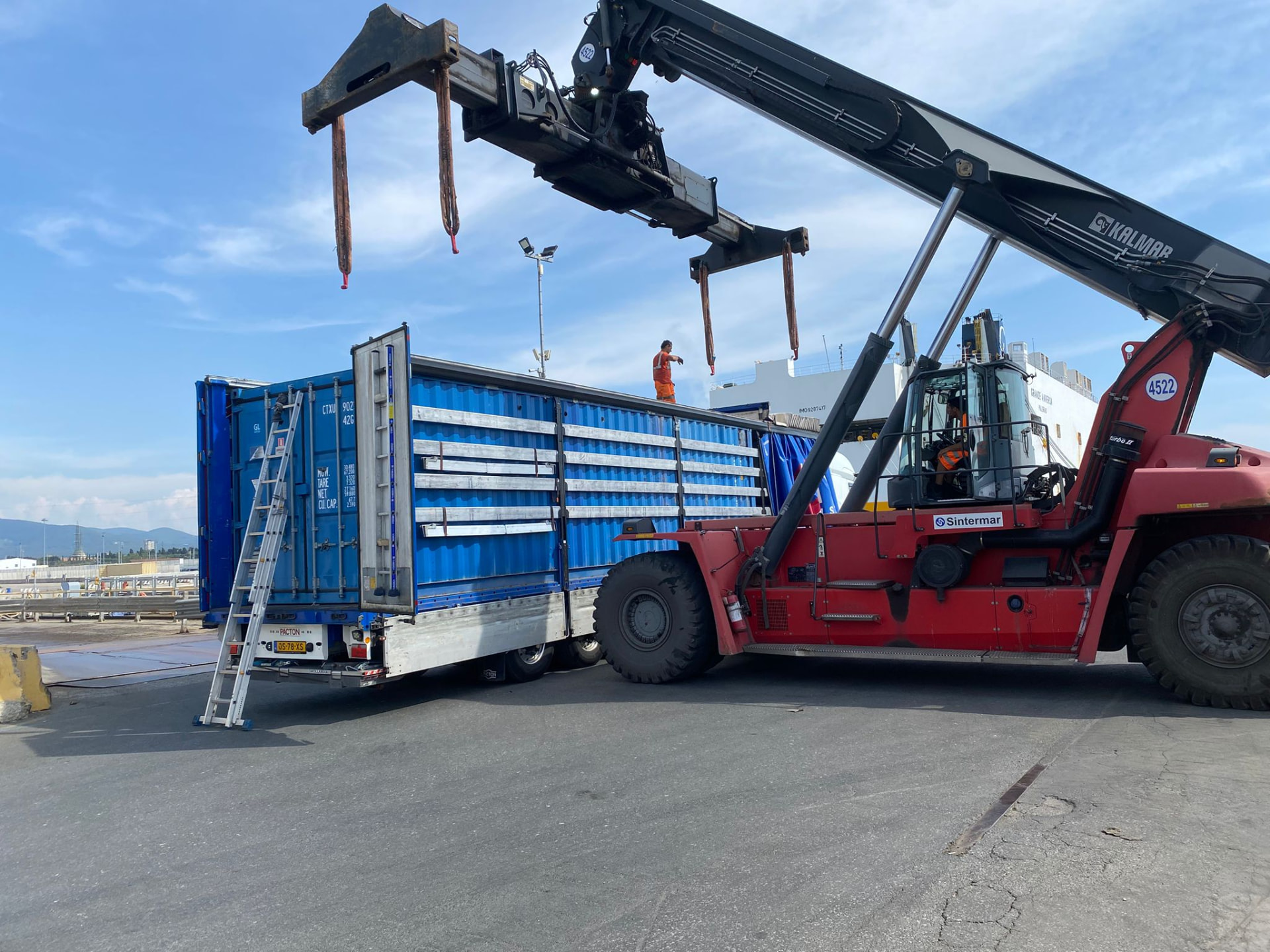 Shipping from Europe to the Middle East and North Africa.